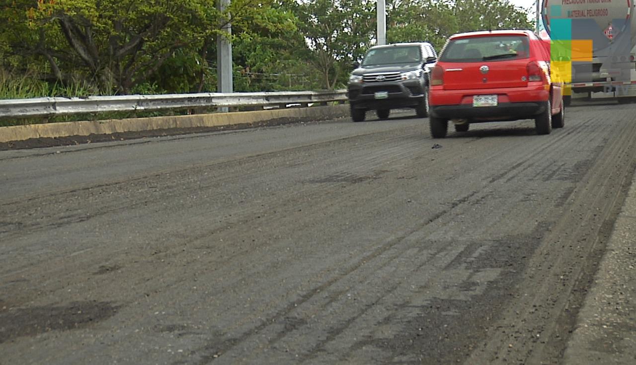 Repararán carretera Costera del Golfo y puente Coatzacoalcos I; piden extremar precauciones