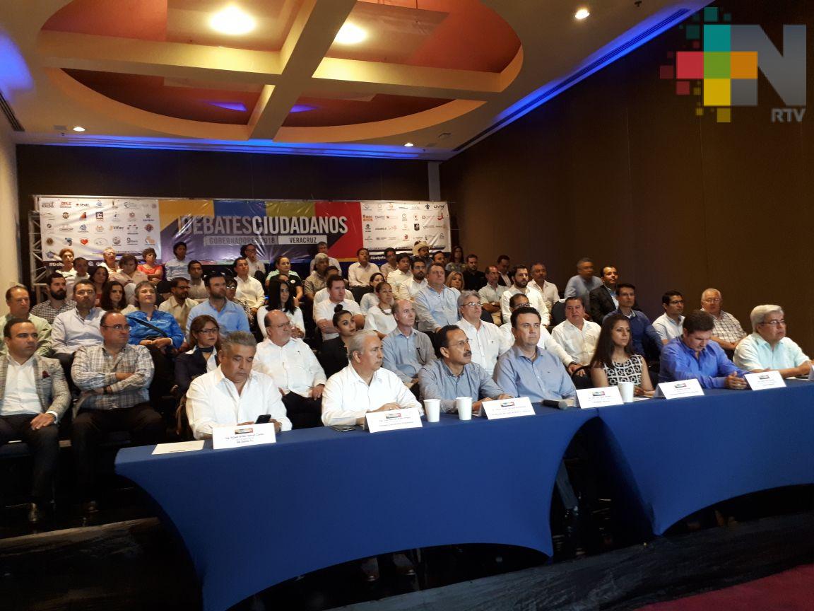Coparmex organiza debate ciudadano con candidatos al gobierno de Veracruz