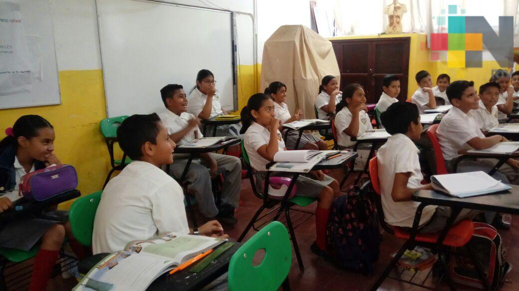 Sin novedad regreso a clases en Coatzacoalcos