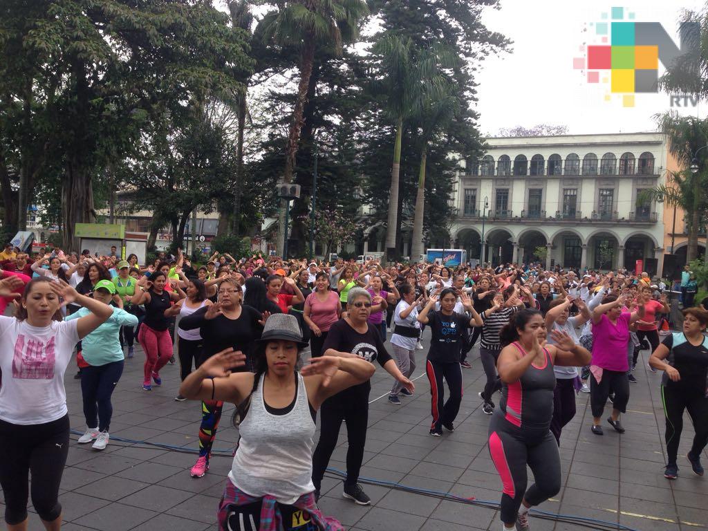 En Xalapa realizan activación física por la Semana Nacional de Cultura Física y Deporte
