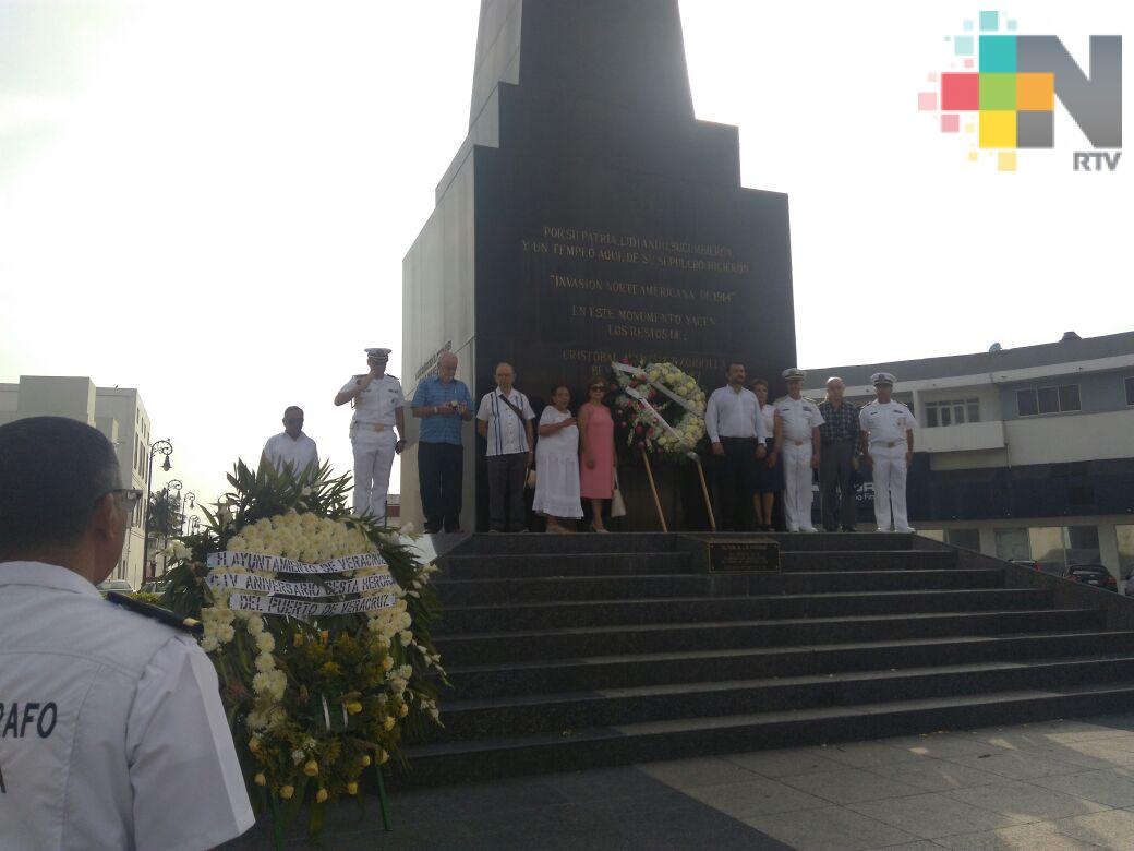 Conmemoran 104 años de la gesta heroica de la defensa del puerto de Veracruz de 1914