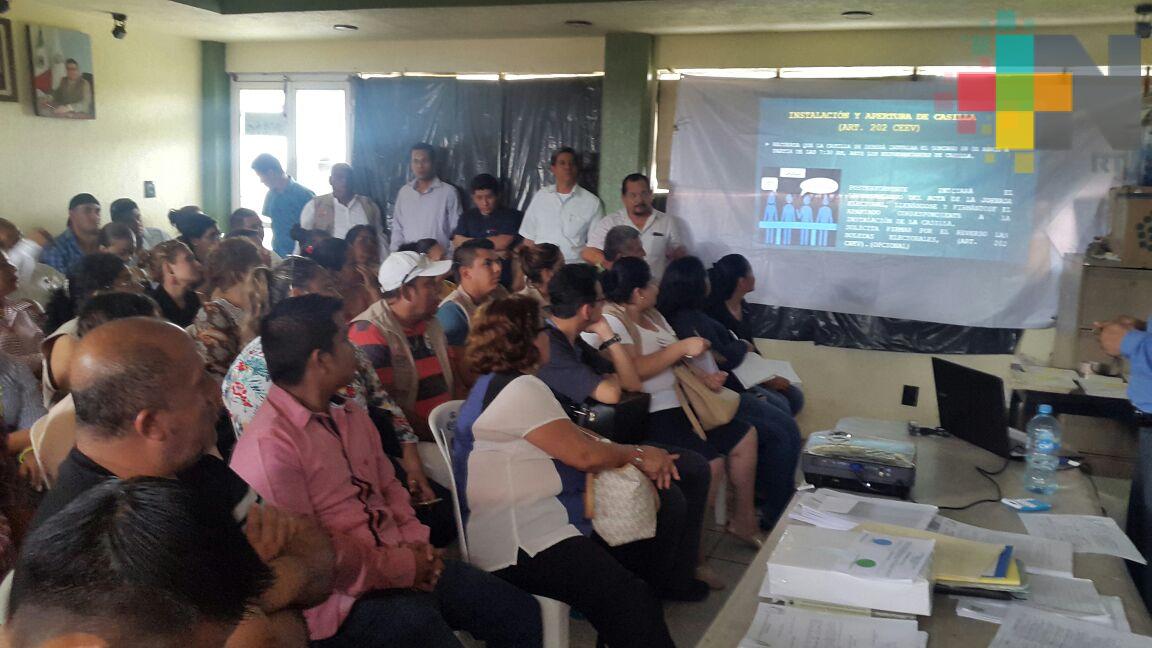 Más de 90 ciudadanos serán funcionarios de casillas para elegir agentes municipales en Tres Valles