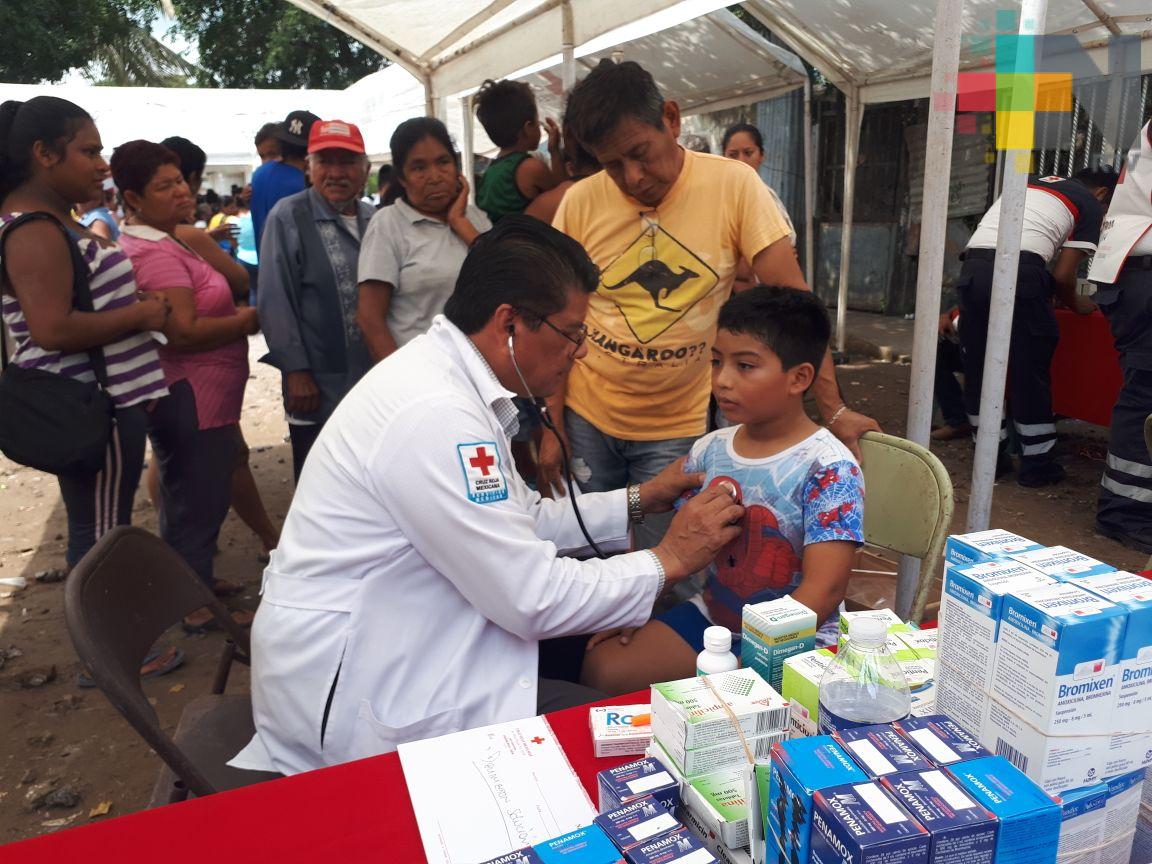Cruz Roja realiza jornada médica en colonia de Veracruz