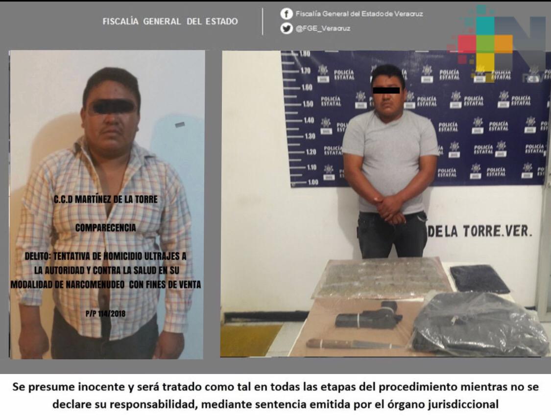 Legalizan detención de imputado por ultrajes a la autoridad, tentativa de homicidio y narcomenudeo, en Martínez de la Torre