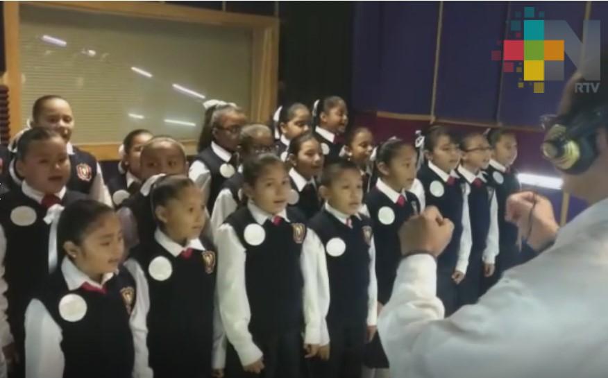 Cierran semana de grabaciones niños del municipio de Cosamaloapan en RTV