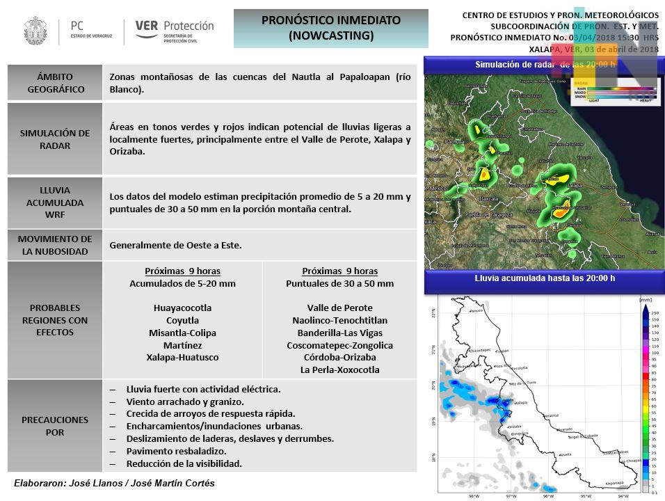 Aumentará potencial de lluvia y tormentas a partir de este miércoles por FF 41