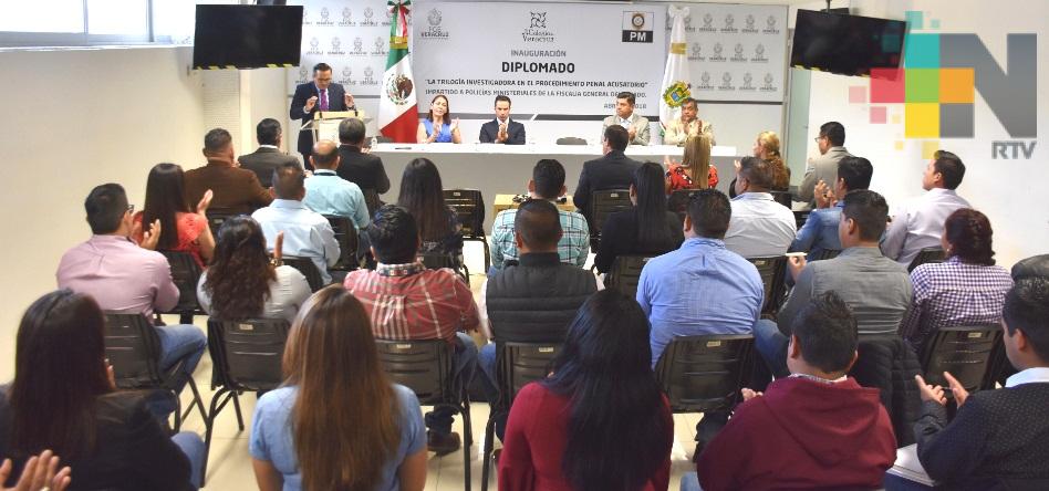 Inicia FGE diplomado de Trilogía Investigadora en Procedimiento Penal Acusatorio