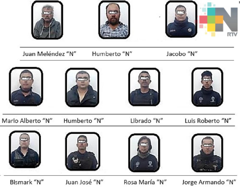 Obtiene FGE vinculación a proceso contra 9 policías municipales de Naolinco y dos civiles, por secuestro agravado