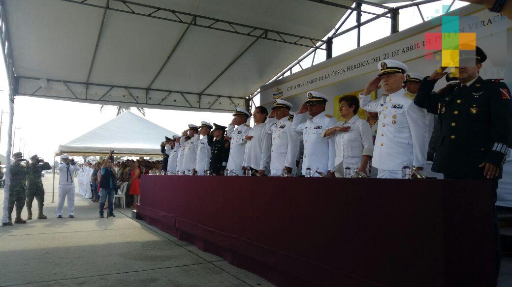 Conmemoraron en Coatzacoalcos, el 104 aniversario de la Gesta Heroica del Puerto de Veracruz