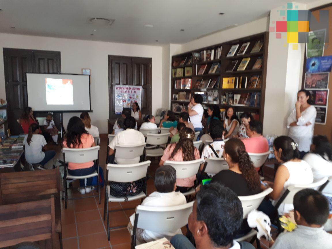 Estudiantes con discapacidades participaron en encuentro de lectura, en Veracruz puerto