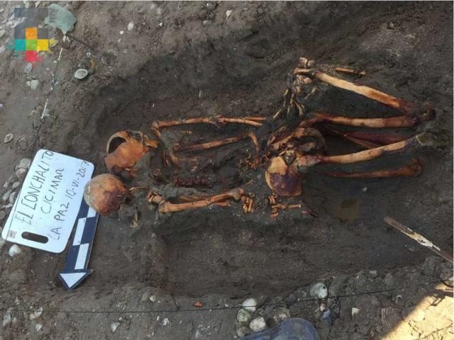 IPN descubre osamentas mortuorias del año 1 100 D.C.