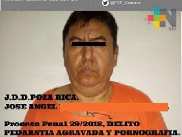 Legaliza Juez detención por pederastia agravada y pornografía, en Poza Rica