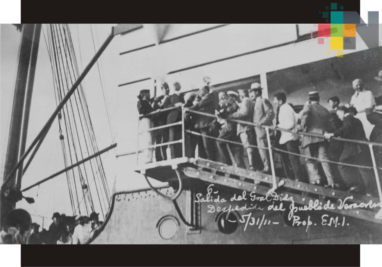 Hace 107 años que Porfirio Díaz se embarcó en el puerto de Veracruz