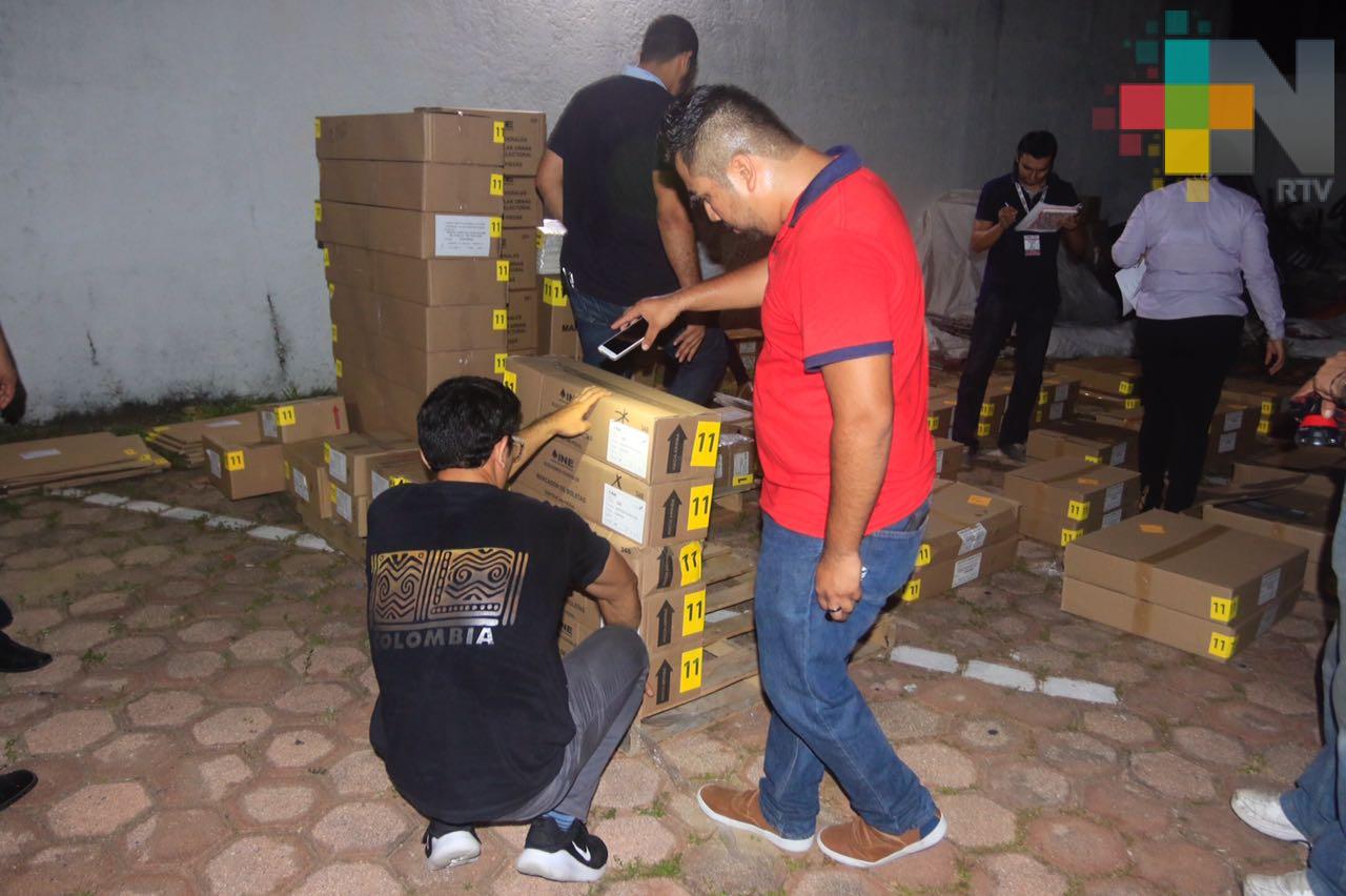 INE entrega material y documentación no custodiado a juntas distritales del sur de Veracruz