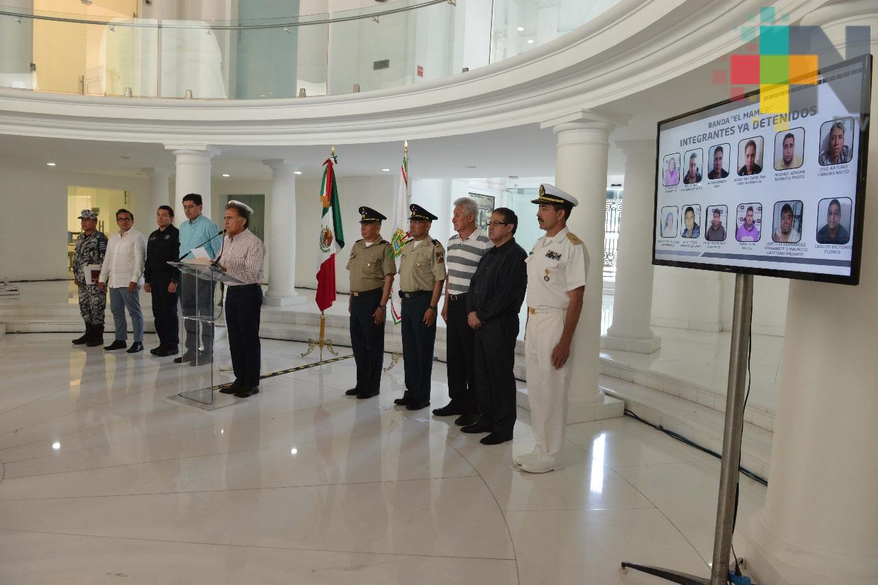 Se mantiene, en todo el Estado, la disminución en la incidencia delictiva: Grupo de Coordinación Veracruz