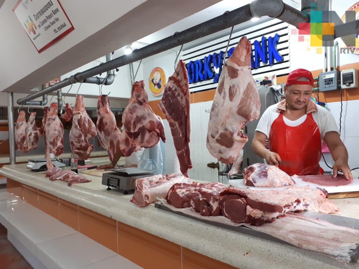 Tlabajeros confían que aumente en 100% la venta de carne de res y cerdo en Veracruz puerto