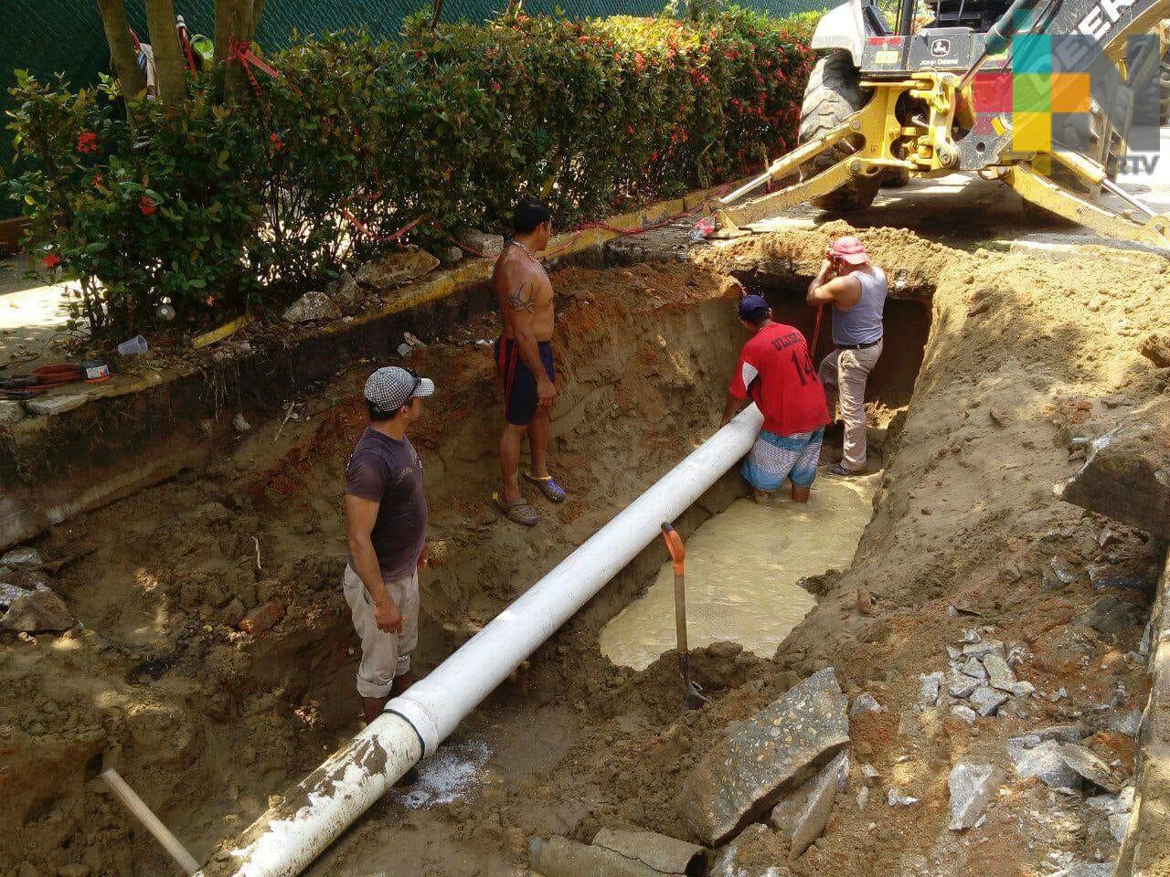 Suspenderán suministro de agua en colonias de Coatzacoalcos, por reparación de tubería