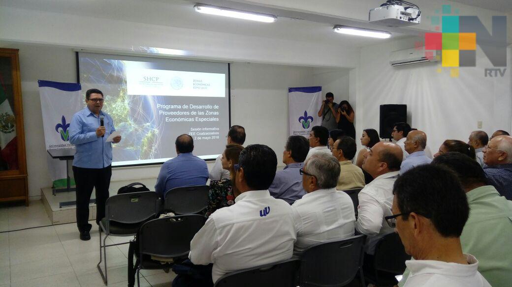 Importante que la ZEE de Coatzacoalcos cuente con proveedores de la región