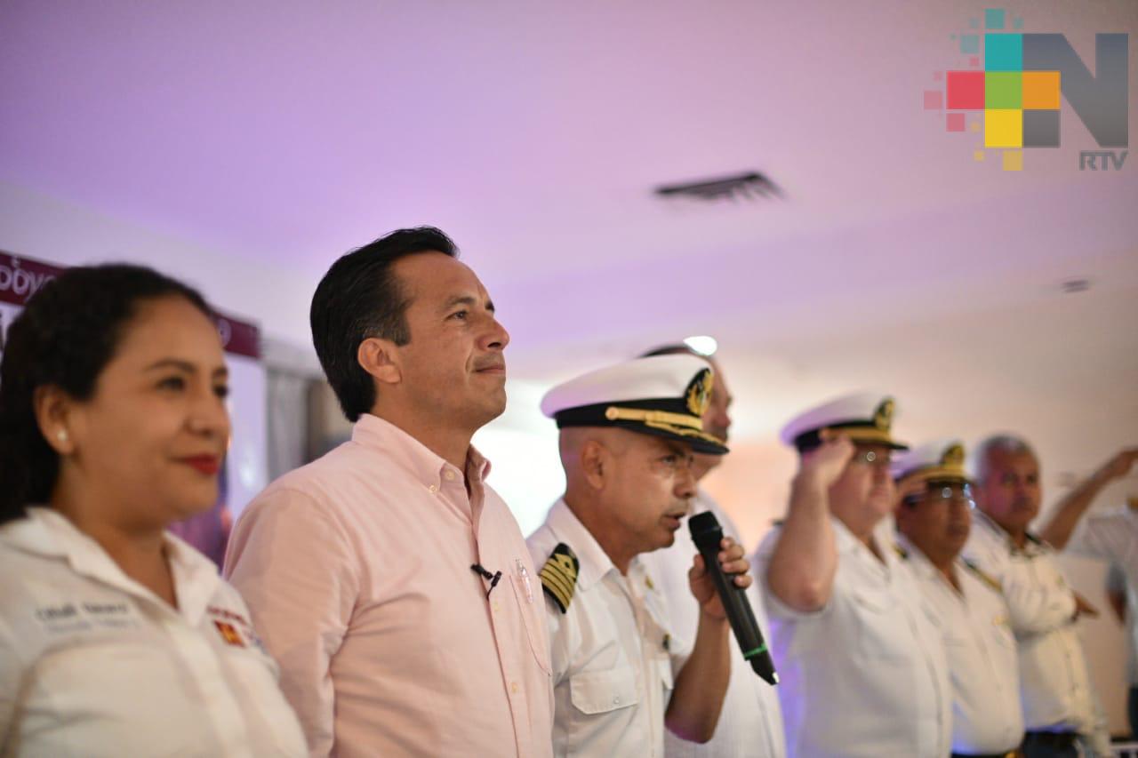 Los marinos mercantes reiteraron su apoyo a Cuitláhuac