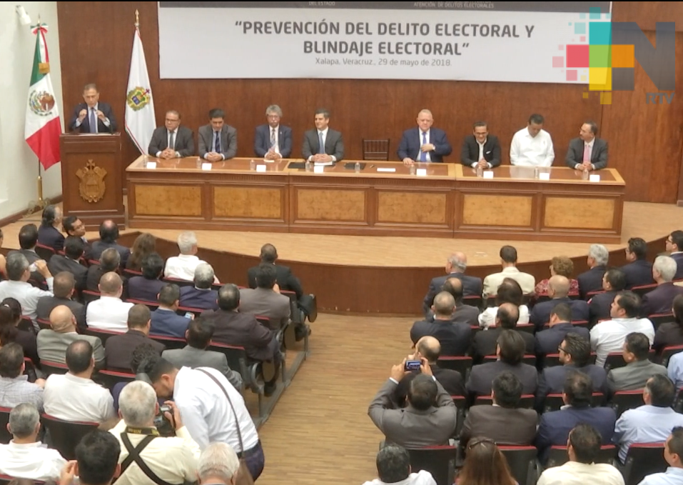 Firman convenio OPLE, Fepade, GEV y FGE para evitar uso de recursos públicos a favor de partidos o candidatos
