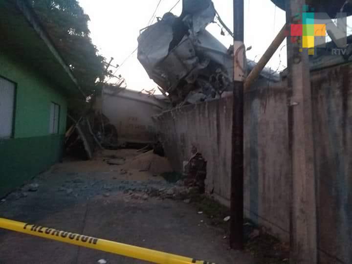 Saldo final de descarrilamiento de trenes en Orizaba 5 lesionados y daños materiales
