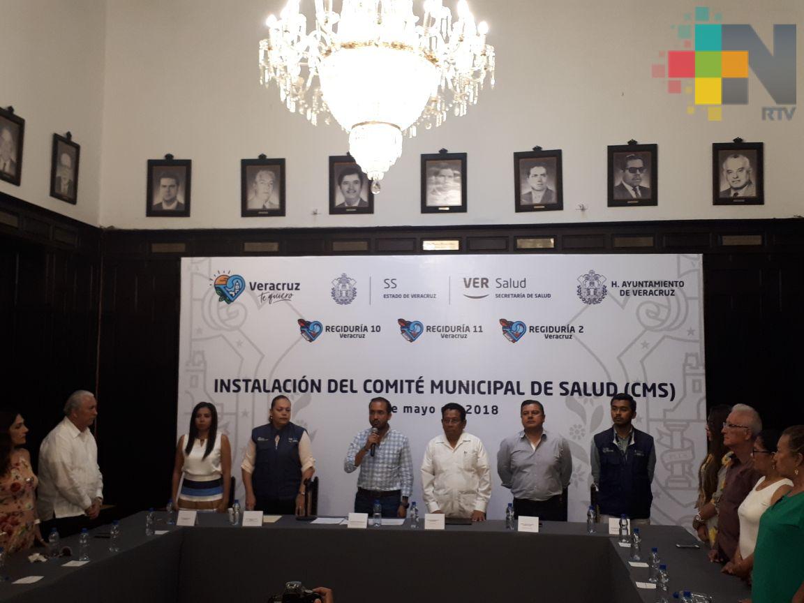 Instalan Comité Municipal de Salud en el puerto de Veracruz