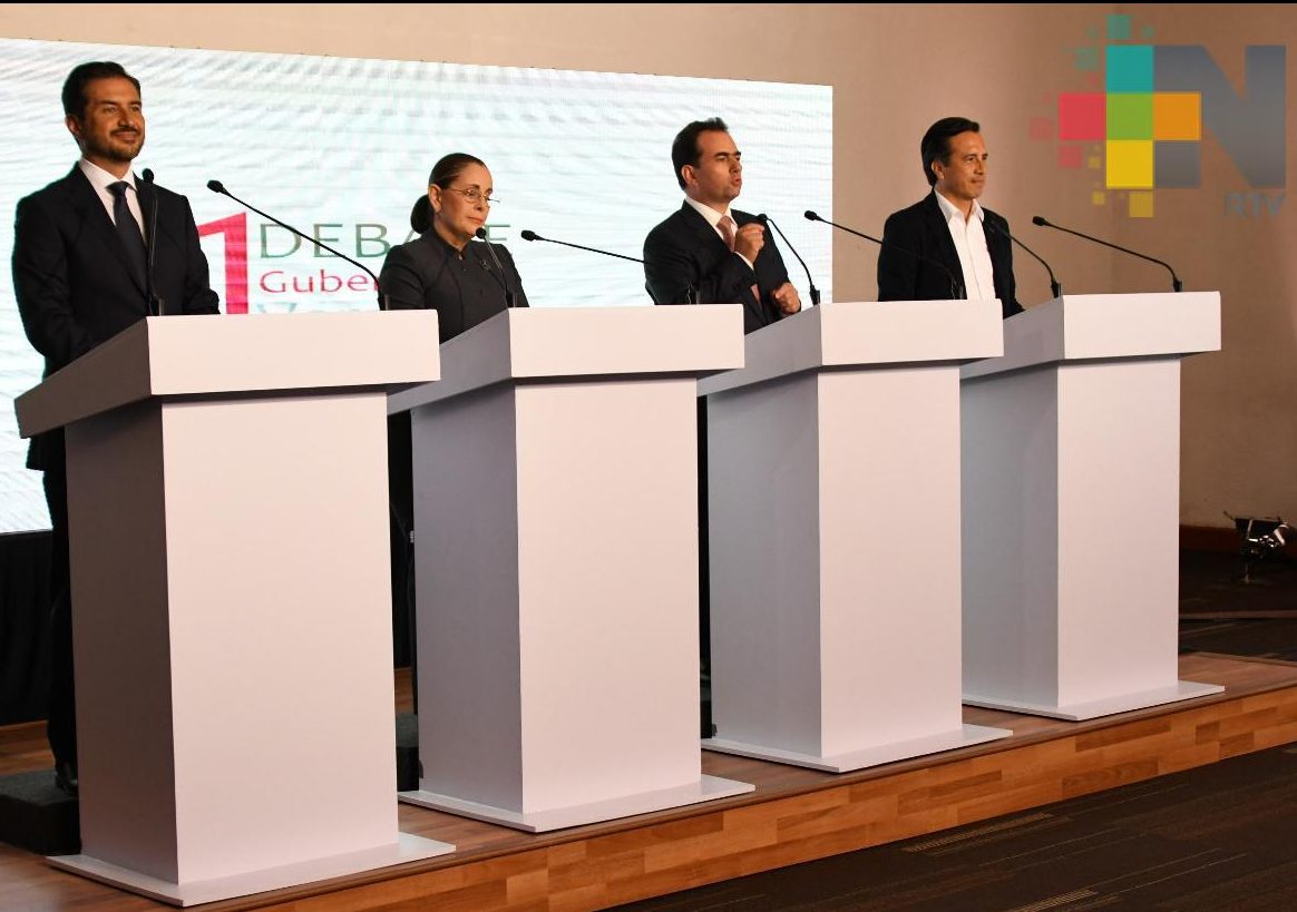 Debaten candidatos a la gubernatura de Veracruz