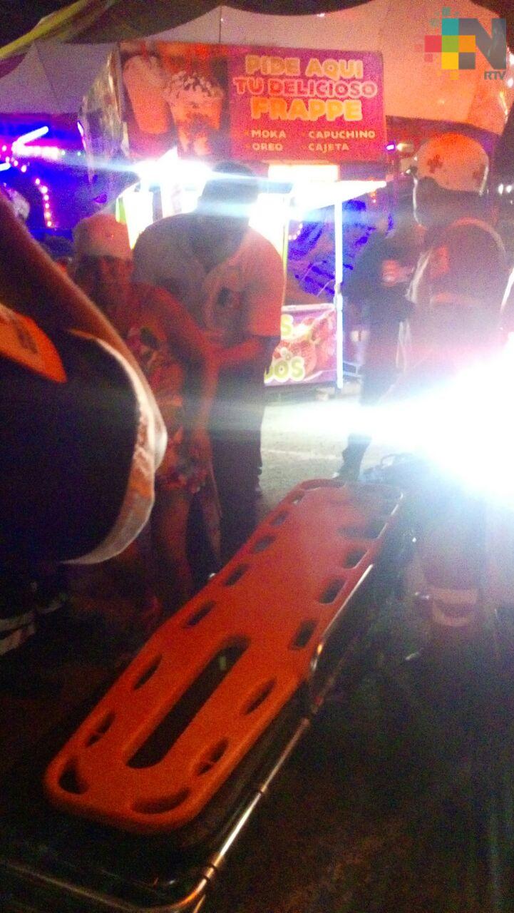 Clausuran juego mecánico en Palo Gacho tras accidente de menores