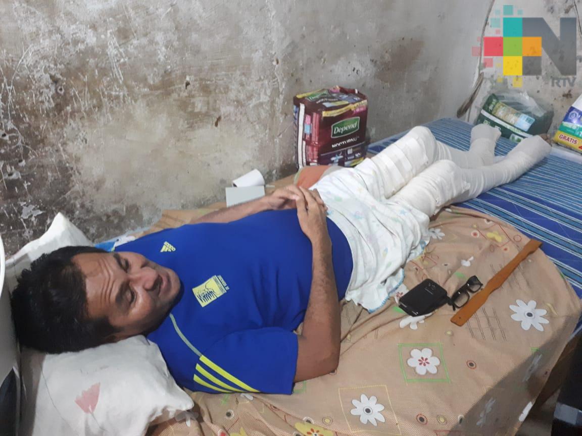 Accidente le impide trabajar, pide ayuda a la ciudadanía