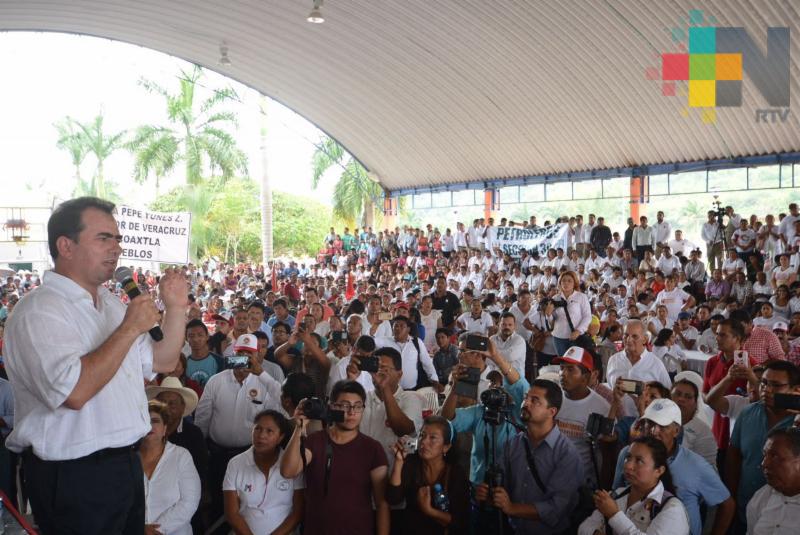 El próximo Gobierno de Veracruz estará cerca de los trabajadores: Pepe