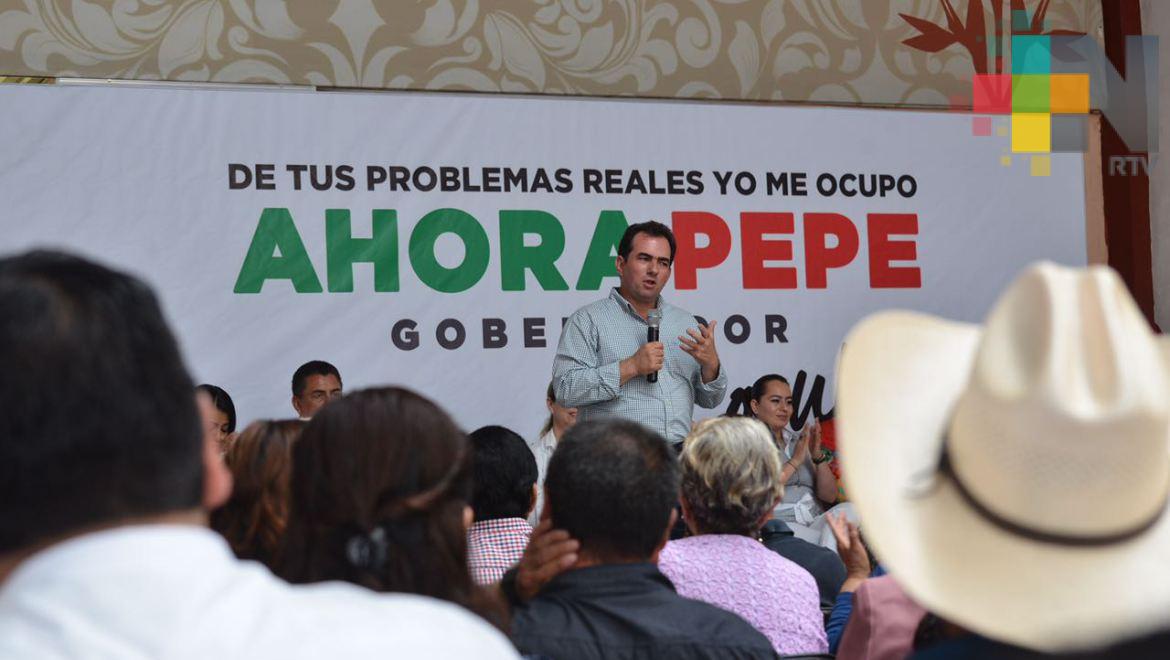 El único actor político que en momentos de crisis en Veracruz ha estado con los empresarios he sido yo: Pepe