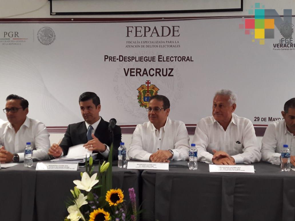 Se activa en Veracruz pre-despliegue electoral de Fepade