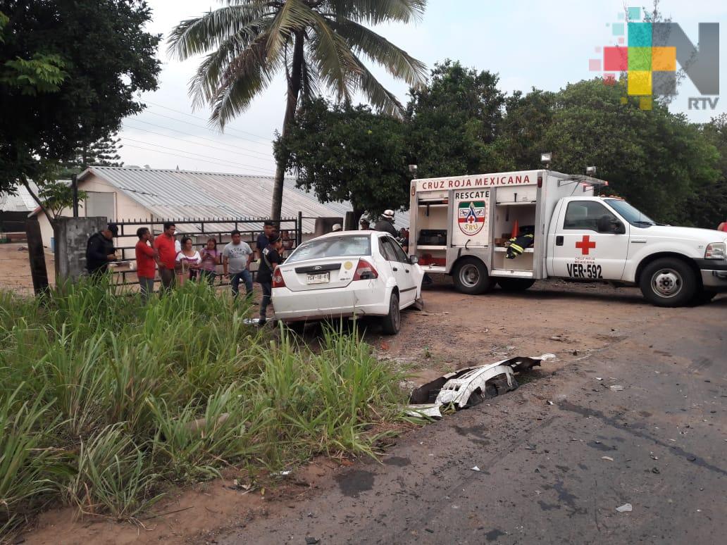 Fallece tras choque con camión de volteo