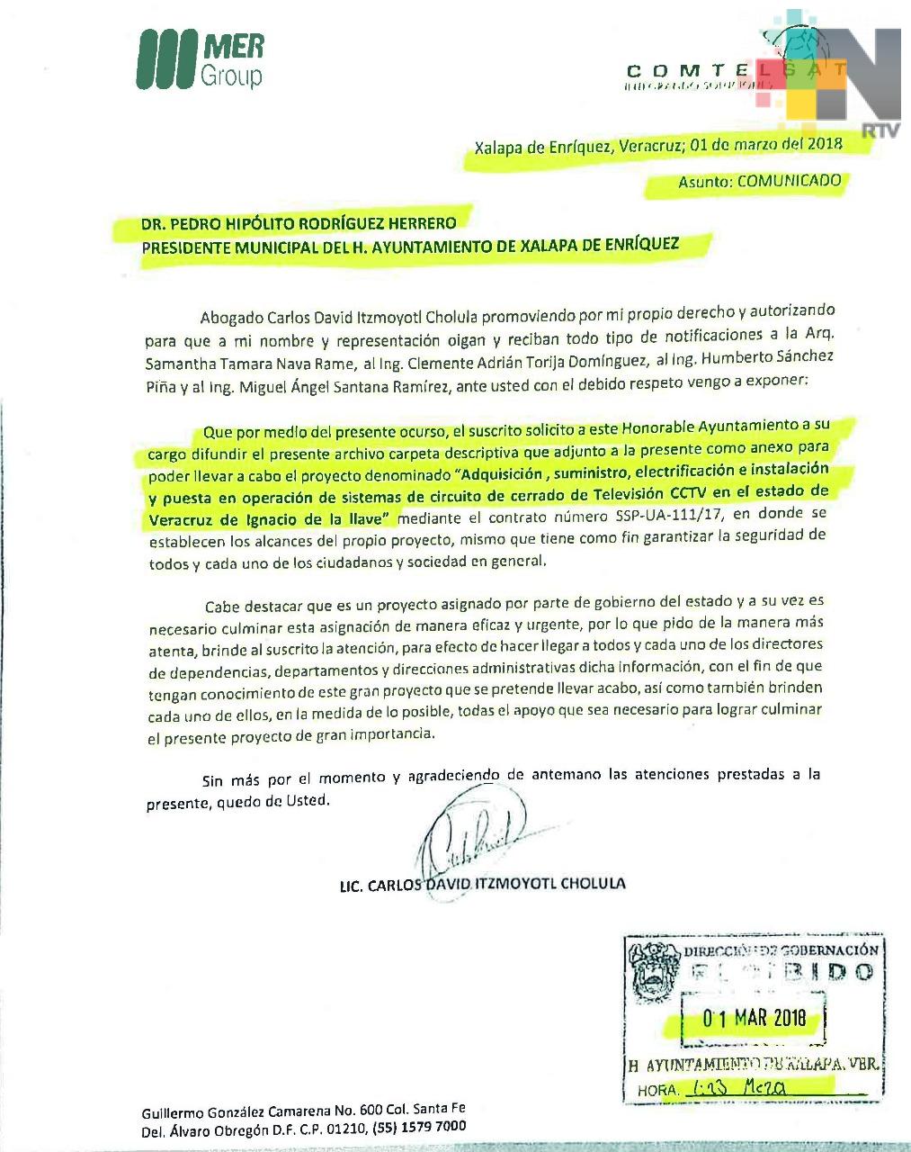 Empresa sí solicitó permisos al ayuntamiento de Xalapa para instalación de cámaras de vigilancia