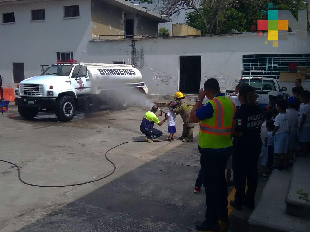 Promueven una cultura de prevención en estudiantes de preescolar, en Tierra Blanca
