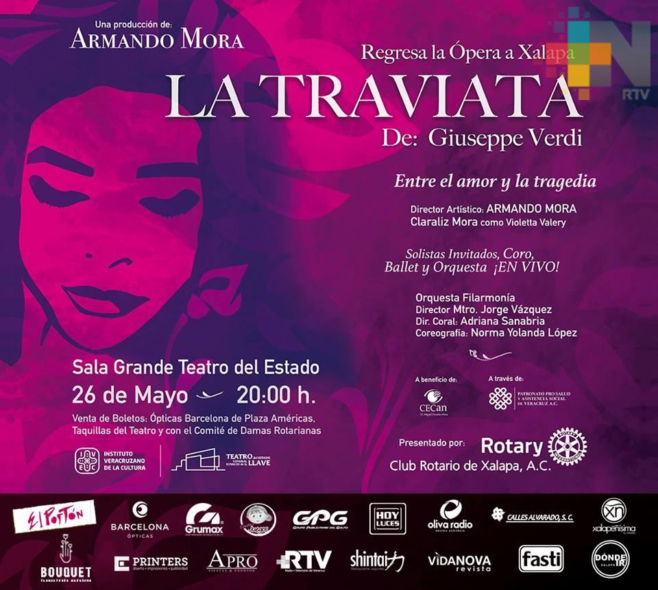 La Traviata, opera con causa en beneficio del Cecan y niños con parálisis cerebral