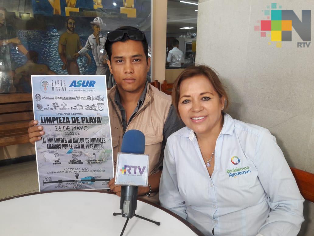 Invitan a jornada de limpieza en playas de Antón Lizardo