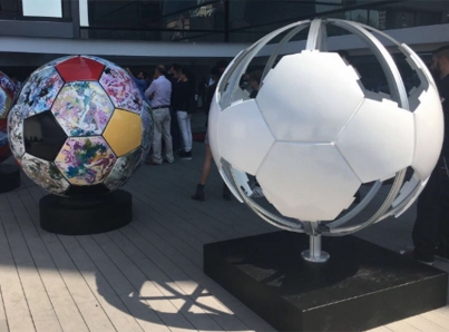 México enviará balones gigantes a Rusia para exhibirlos en el Mundial
