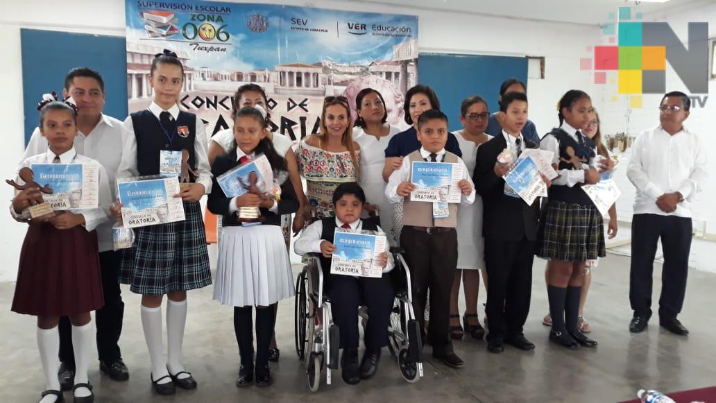 Finaliza fase regional del concurso estatal de oratoria, en Tuxpan