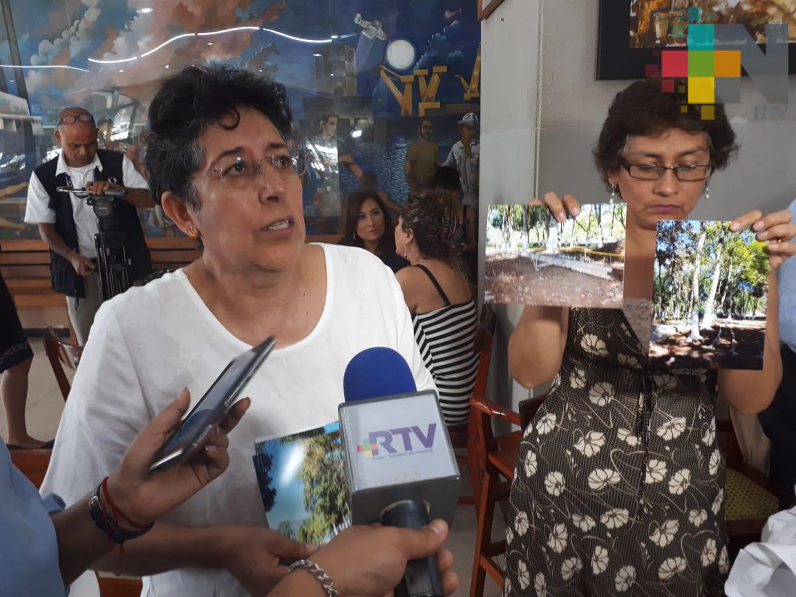 Ciudadanos se oponen a modificación de alameda de Huatusco; piden restauración