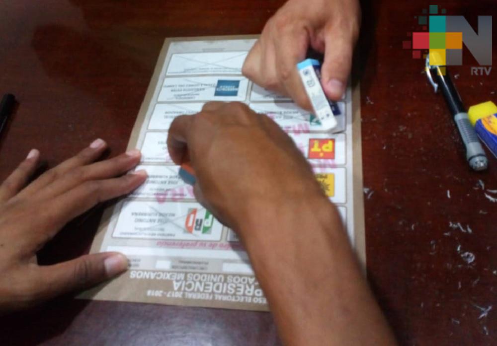 Muestran seguridad de los crayones para votar el primero de julio