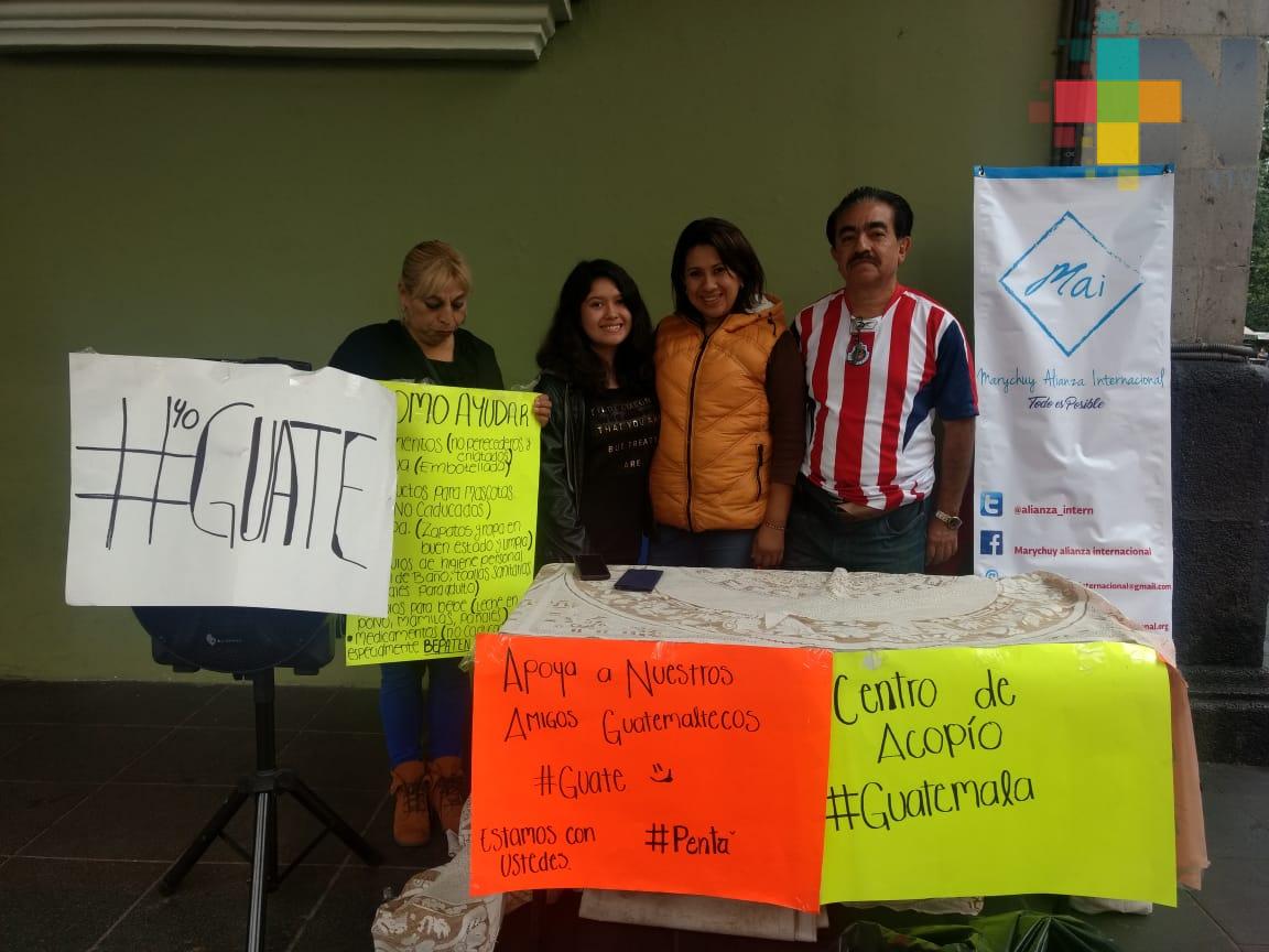 Xalapeños siguen colectando ayuda para guatemaltecos afectados por erupción del Volcán de Fuego