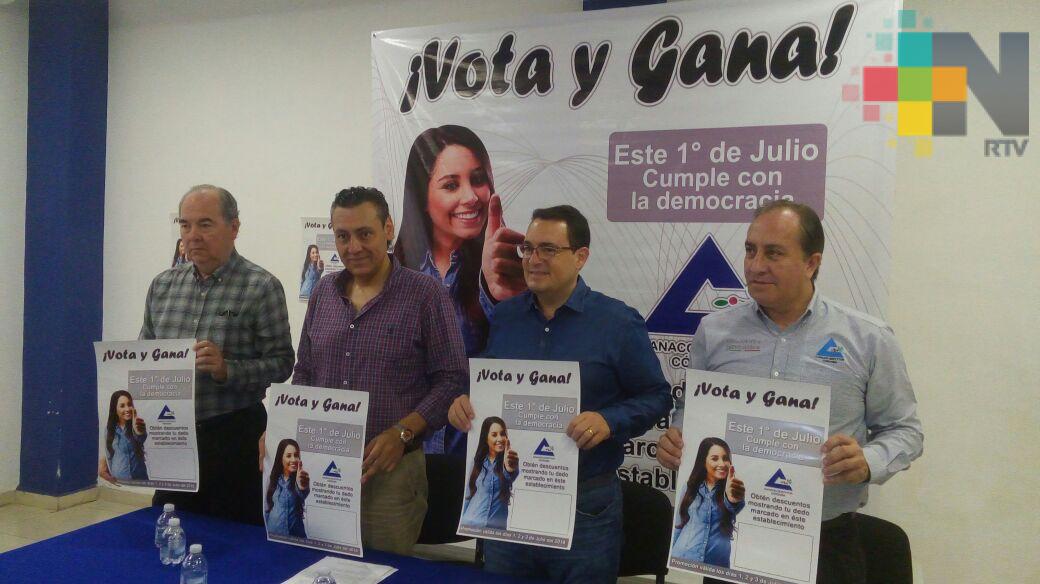 Con «Vota y Gana» comercios ofrecerán descuentos a quien vote este 1 de julio