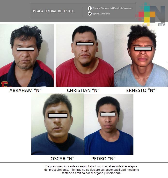 Detiene Policía Ministerial a cinco probables secuestradores, en Papantla