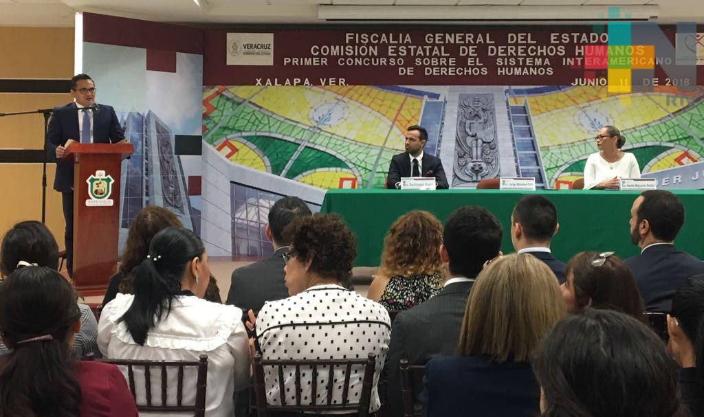 Inaugura Fiscal General Primer Concurso sobre Sistema Interamericano de Derechos Humanos