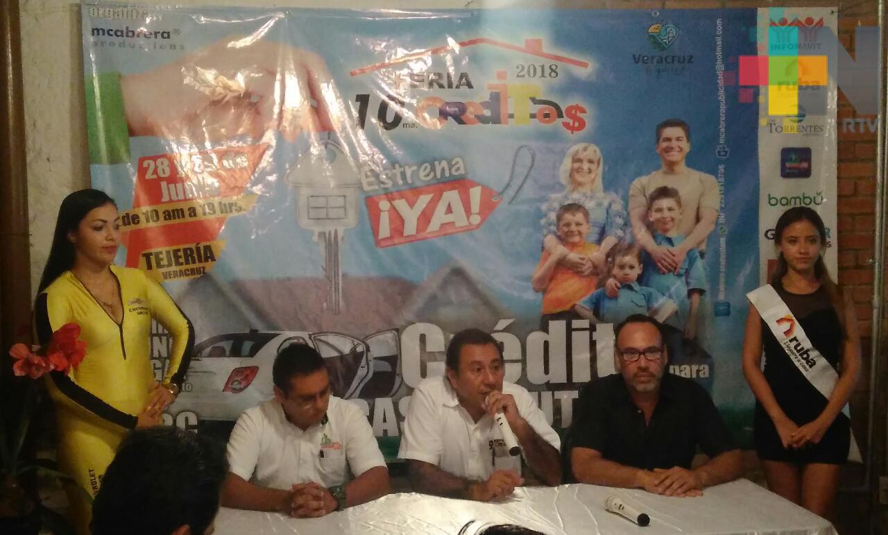 Realizarán feria de créditos para adquirir vivienda y autos