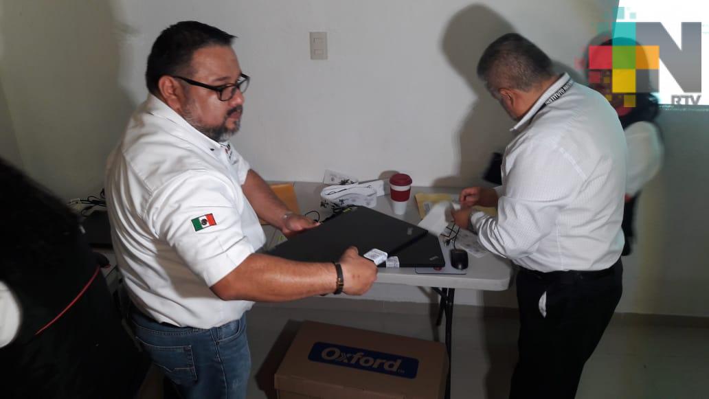 Aplican medidas de protección a equipo de cómputo de Junta Distrital 12 del INE