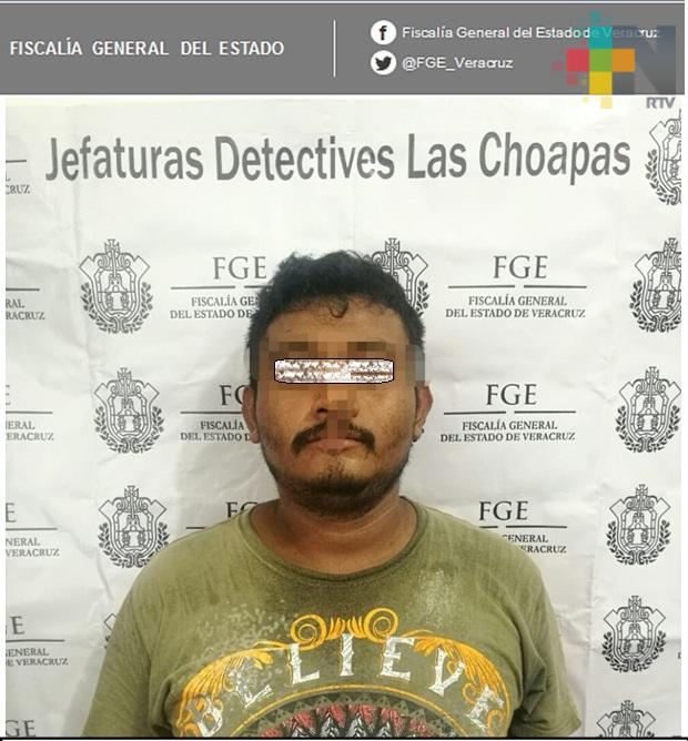 Detiene Policía Ministerial a hombre, por robo agravado en Las Choapas