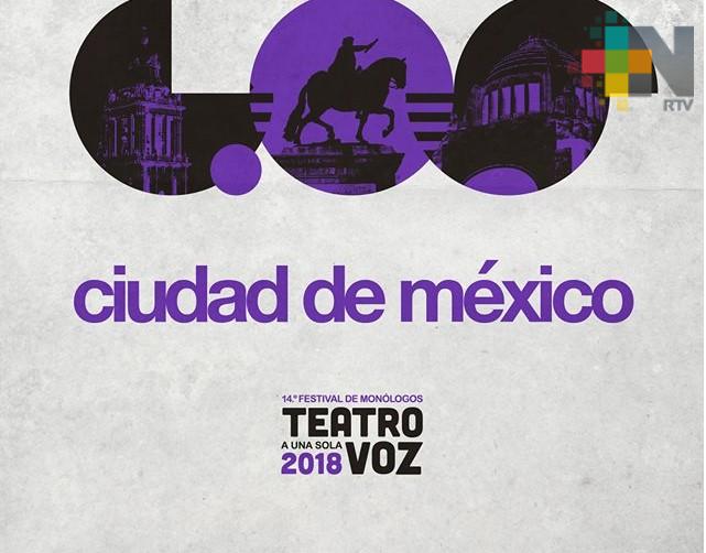 La décima cuarta edición de Teatro a una sola voz se realizará del 5 de julio al 2 de agosto