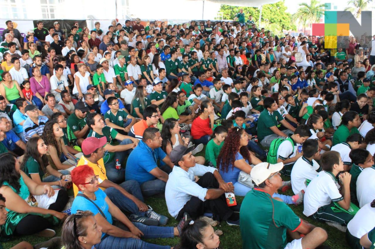 Veracruzanos disfrutaron del tercer partido de México en el mundial